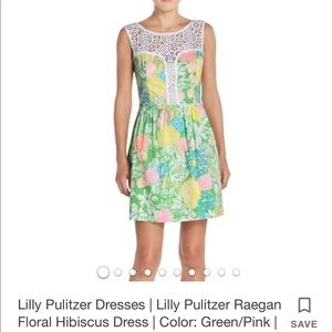 Lilly Pulitzer Raegan Floral Hibiscus Dress